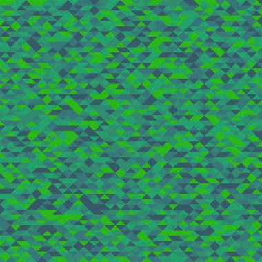 Soyut üretken sanat yeşili dağıtılmış üçgenler çokgenler arkaplan illüstrasyonu 