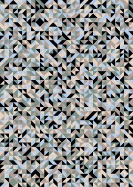 Kusursuz desen rastgele renkli çeyrek kareler Üretici Sanat arkaplan resimlemesi