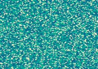 Soyut üretken sanat yeşili dağıtılmış üçgenler çokgenler arkaplan illüstrasyonu 