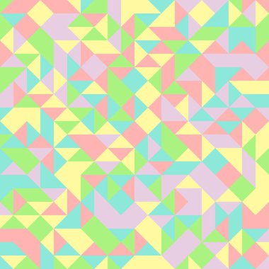 Rastgele renklendirilmiş Elmaslar Üretken Sanat arkaplan resimlemesi deseni