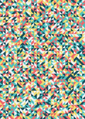 Kusursuz desen rastgele renkli çeyrek kareler Üretici Sanat arkaplan resimlemesi