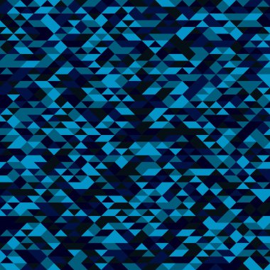 soyut üretken sanat mavi dağıtılmış üçgenler çokgen arkaplan illüstrasyonu 