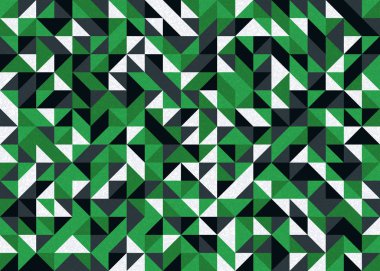 Seamless pattern random colored quarter circles Generative Art background illustration