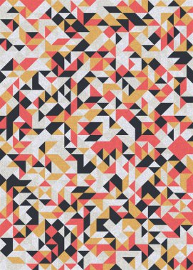 Rastgele renklendirilmiş Elmaslar Üretken Sanat arkaplan resimlemesi deseni