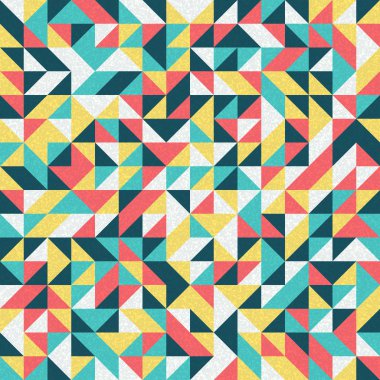 Kusursuz desen rastgele renkli çeyrek kareler Üretici Sanat arkaplan resimlemesi