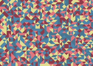 Rastgele renklendirilmiş Elmaslar Üretken Sanat arkaplan resimlemesi deseni