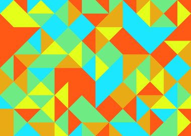 Rastgele renklendirilmiş Elmaslar Üretken Sanat arkaplan resimlemesi deseni