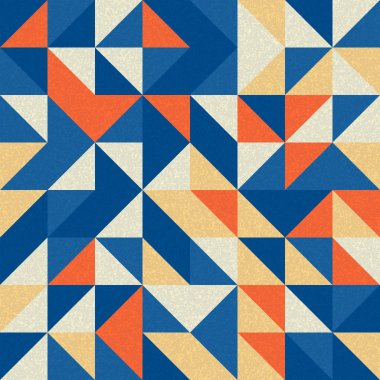 Kusursuz desen rastgele renkli çeyrek kareler Üretici Sanat arkaplan resimlemesi