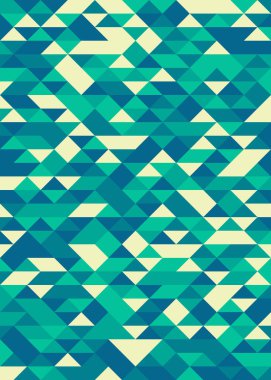 Rastgele yeşil elmaslı desen Üretken Sanat arkaplan illüstrasyonu