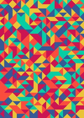 Rastgele renklendirilmiş Elmaslar Üretken Sanat arkaplan resimlemesi deseni