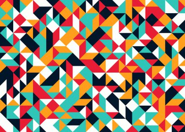 Rastgele renklendirilmiş Elmaslar Üretken Sanat arkaplan resimlemesi deseni