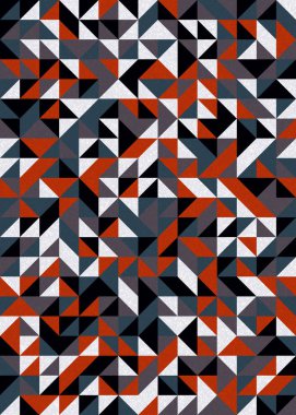 Kusursuz desen rastgele renkli çeyrek kareler Üretici Sanat arkaplan resimlemesi