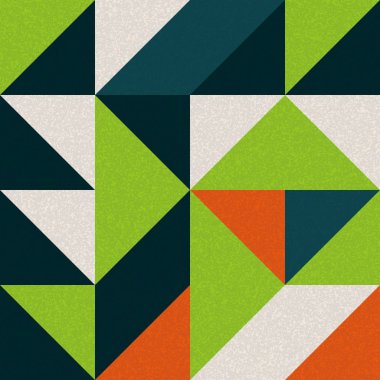 Kusursuz desen rastgele renkli çeyrek kareler Üretici Sanat arkaplan resimlemesi