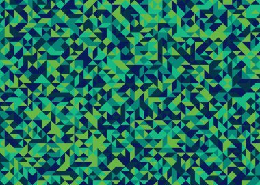 Rastgele yeşil elmaslı desen Üretken Sanat arkaplan illüstrasyonu