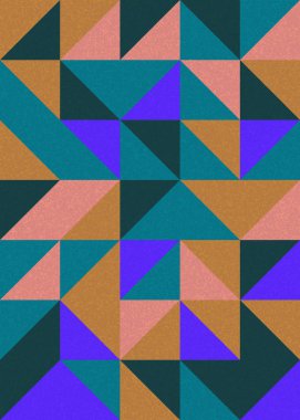 Kusursuz desen rastgele renkli çeyrek kareler Üretici Sanat arkaplan resimlemesi