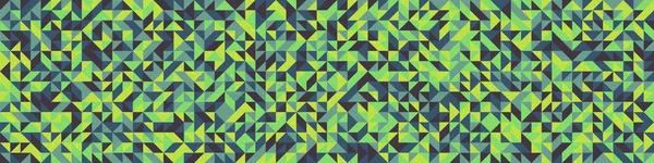 Nahtlose Muster Zufällige Grüne Viertel Quadrate Generative Kunst Hintergrund Illustration — Stockvektor