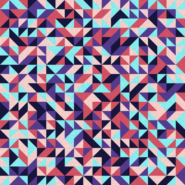 Seamless Pattern Random Colored Quarter Squares Generative Art Background Illustration — Stock Vector