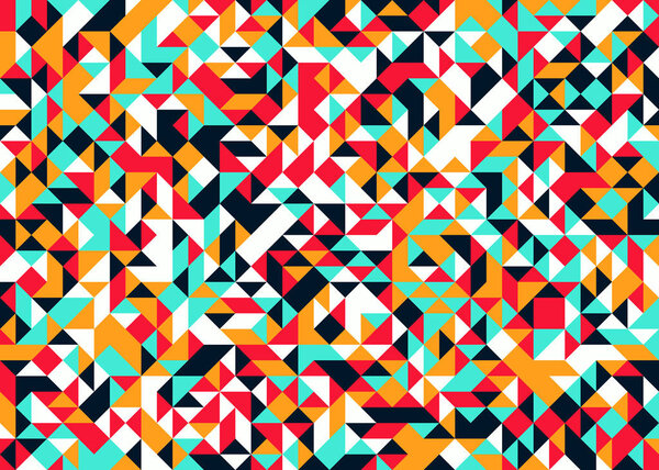 Шаблон со случайной цветной иллюстрацией Diamonds Generative Art
