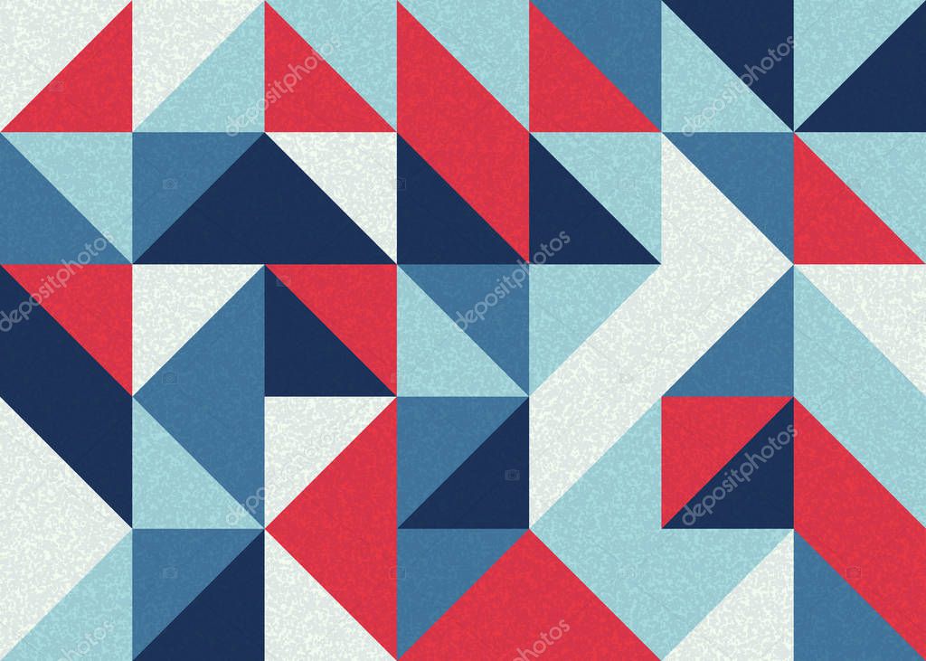 Seamless pattern random colored quarter squares Generative Art background illustration