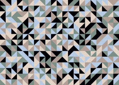 Kusursuz desen rastgele renkli çeyrek kareler Üretici Sanat arkaplan resimlemesi