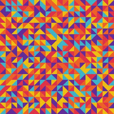 Kusursuz desen rastgele renkli çeyrek kareler Üretici Sanat arkaplan resimlemesi