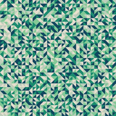 Kusursuz desen rastgele yeşil çeyrek kareler Üretici Sanat arkaplan illüstrasyonu