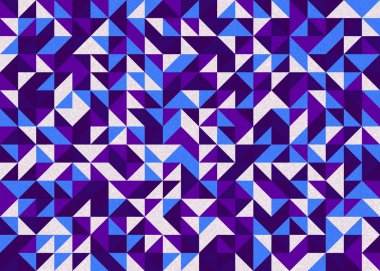 Kusursuz desen rastgele renkli çeyrek kareler Üretici Sanat arkaplan resimlemesi