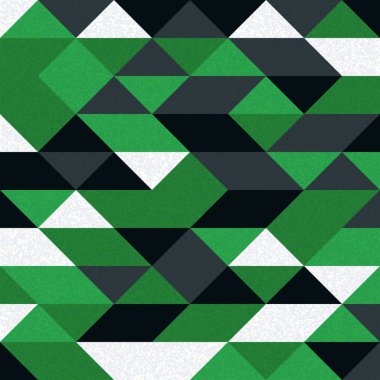 Rastgele yeşil elmaslı desen Üretken Sanat arkaplan illüstrasyonu