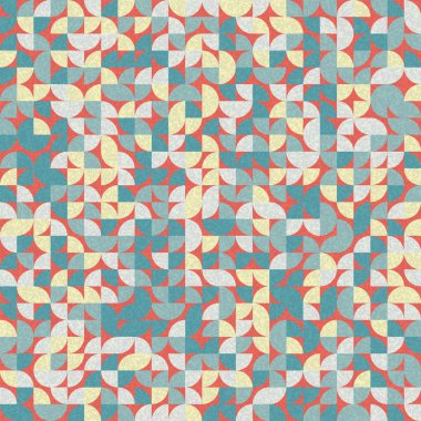 Kusursuz desen rastgele renkli çeyrek kareler Üretici Sanat arkaplan resimlemesi