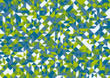 Rastgele yeşil elmaslı desen Üretken Sanat arkaplan illüstrasyonu