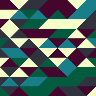 Rastgele yeşil elmaslı desen Üretken Sanat arkaplan illüstrasyonu