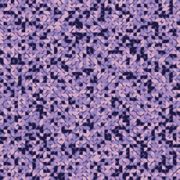 Seamless Pattern Random Purple Quarter Squares Generative Art Background Illustration — Stock Vector