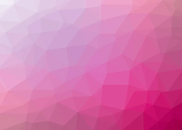Pink Gradient Geometric Polygonal Textured Background — Stock Vector
