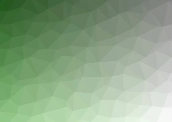 Green Gradient Geometric Polygonal Textured Background — Stock Vector