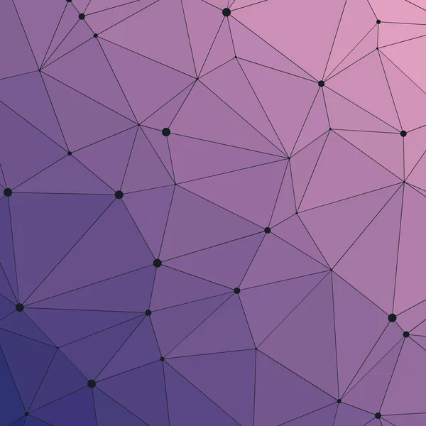 Lila Farbverlauf Geometrisch Polygonal Strukturiert Hintergrund — Stockvektor