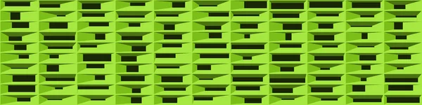 Abstrakte Grüne Struktur Blockiert Generative Kunst Hintergrund Illustration — Stockvektor
