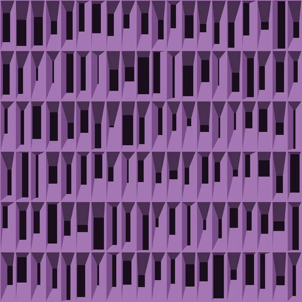 Abstract Purple Structure Blocks Generative Art Background Illustration — Stock Vector