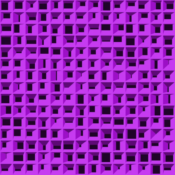 Abstrait Violet Structure Blocs Art Génératif Fond Illustration — Image vectorielle