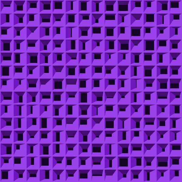 Abstrait Violet Structure Blocs Art Génératif Fond Illustration — Image vectorielle