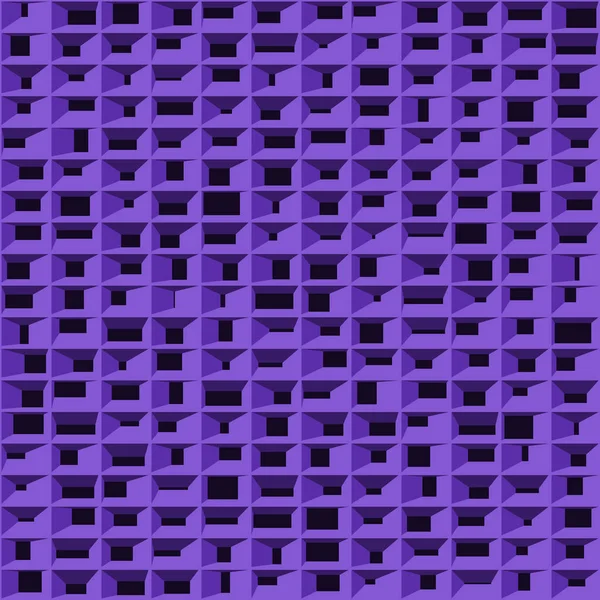 Abstrait Violet Structure Blocs Art Génératif Fond Illustration — Image vectorielle