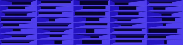 Elvont Kék Struktúra Blokkok Generatív Művészet Háttér Illusztráció — Stock Vector