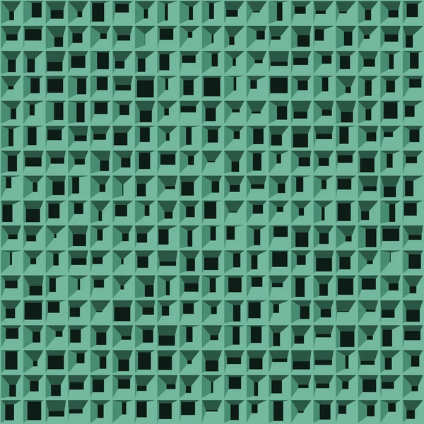 Абстрактная Зеленая Структура Блокирует Генеративную Иллюстрацию Искусства — стоковый вектор