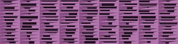 抽象的な紫色の構造ブロック Generative Art Backageイラスト — ストックベクタ
