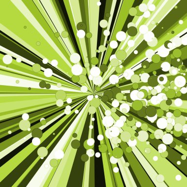 soyut sanat yeşil çizgileri ve rastgele dağılımı siyah arkaplan üzerine hesaplayıcı üretken sanat  