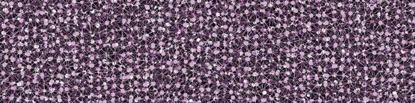 abstract polygonal low poly pattern with connected lines and dots on purple background