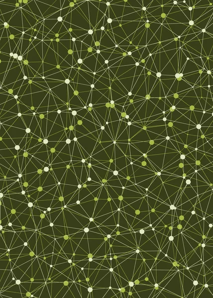 Зеленый Абстрактный Трианглифицировать Генеративного Искусства Фон Иллюстрации — стоковый вектор