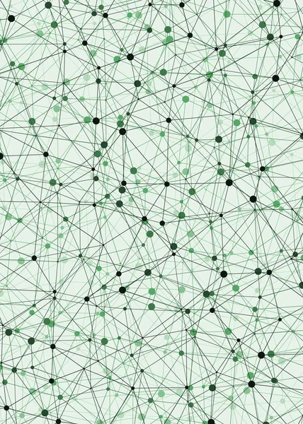 Zelená Abstraktní Trojúhelník Generativní Umění Pozadí Ilustrace — Stockový vektor