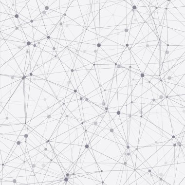 abstract polygonal low poly pattern with connected lines and dots on colorful background