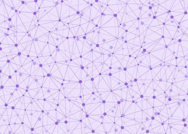 soyut çokgen düşük poli deseni mor bağlantılı çizgiler ve renkli arkaplanda noktalar
