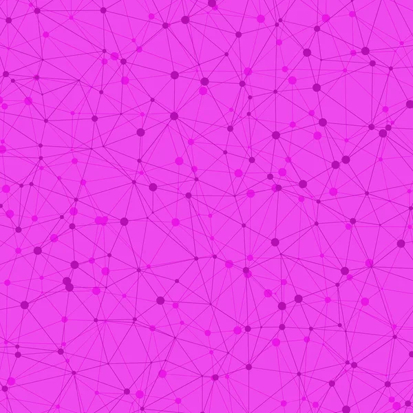 Abstrakt Rosa Niedrigen Polygon Mesh Generative Kunst Hintergrund Illustration — Stockvektor